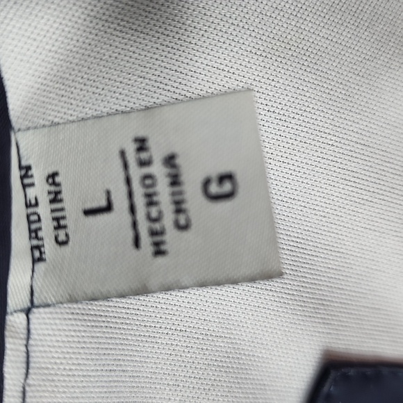 Levi’s Navy Water Repellent Hooded Zip Up Raincoat Jacket w/ Patch Pockets Large - Picture 8 of 12